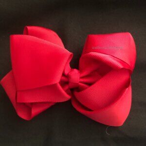 Scarlet Red 6" Double Stacked Boutique Bows 5B2002 Handmade NWT Boutique